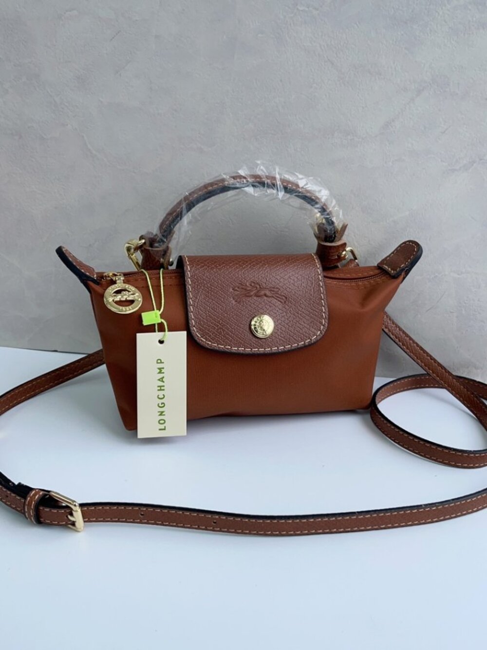 🍕Longchamp Brown Mini Crossbody Bag
